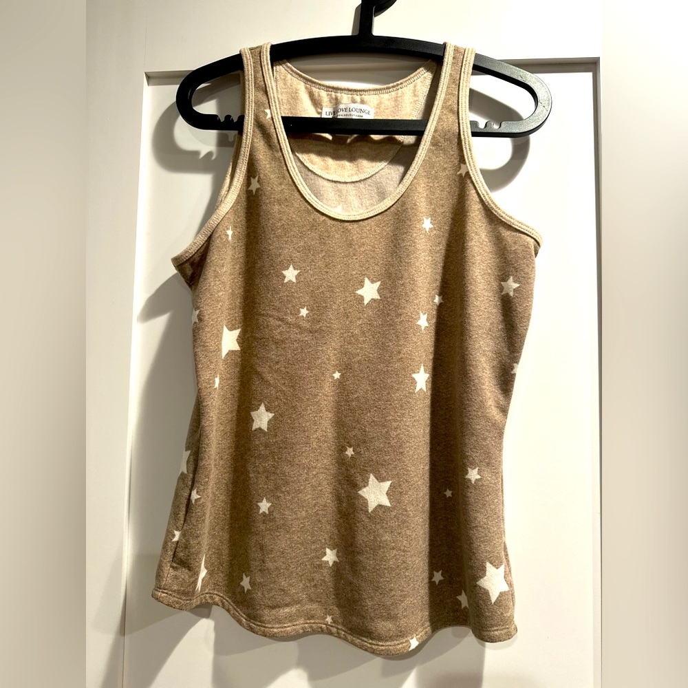 Live Love Lounge Ladies lounge top.  Stretchy and soft.